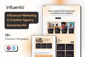 Mua Influentio Influencer Influentio - Marketing & Creative Agency Elementor Pro Template Kit giá rẻ