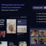 Inframe – Photography Service & Event Documentation Elementor Template Kit