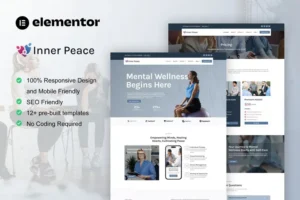 Mua InnerPeace - Mental Health Care Elementor Template Kit giá rẻ