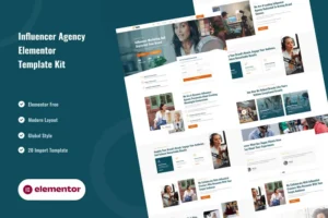 Mua Inplu - Influencer Agency & Marketing Elementor Template Kit giá rẻ