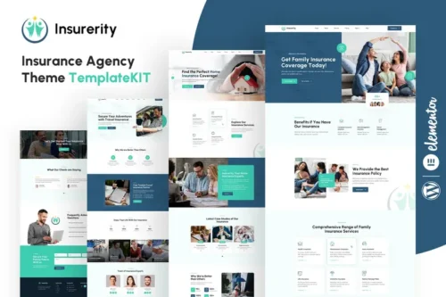 Mua Insurerity - Insurance Agency Elementor Template Kit giá rẻ