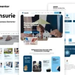 Insurie – Insurance Business Elementor Template Kit