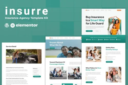 Mua Insurre - Insurance Agency Elementor Template Kit giá rẻ