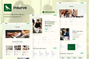 Mua Insurve - Insurance Business Agency Elementor Template Kit giá rẻ