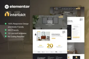 Mua Interiokit - Interior Design & Architecture Elementor Template Kit giá rẻ