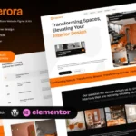 Interora – Interior Design Portfolio Elementor Template Kit