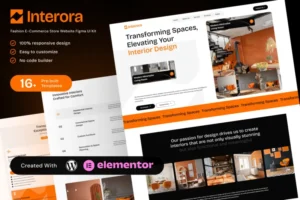 Mua Interora - Interior Design Portfolio Elementor Template Kit giá rẻ