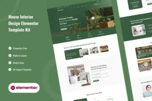 Mua Intre - House Interior Design Service Elementor Template Kit giá rẻ