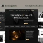 Investigators – Private Detective Elementor Pro Template Kit