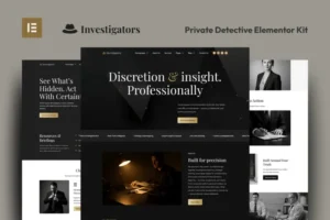 Mua Investigators - Private Detective Elementor Pro Template Kit giá rẻ