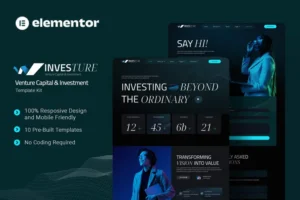 Mua Investure - Venture Capital & Investment Elementor Template Kit giá rẻ