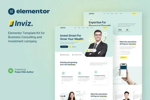 Mua Inviz – Business Consulting & Investment Elementor Template Kit giá rẻ