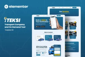 Mua Iteksi - Transport Company & Taxi App Elementor Template Kit giá rẻ