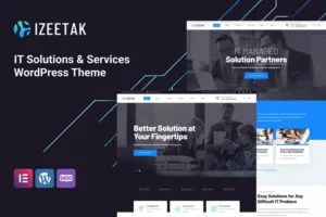 Mua Izeetak – IT Solutions & Services WordPress Theme giá rẻ