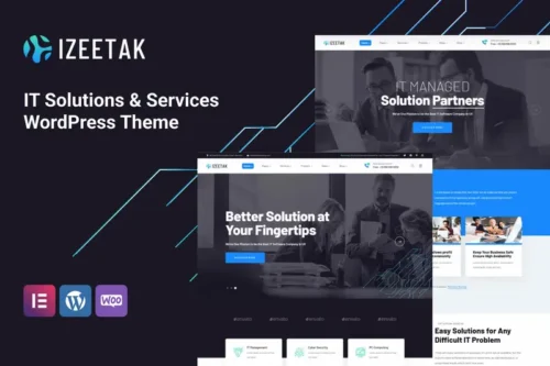 Mua Izeetak – IT Solutions & Services WordPress Theme giá rẻ