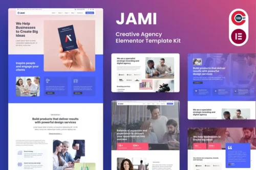 Mua Jami - Creative Agency Elementor Template Kit giá rẻ