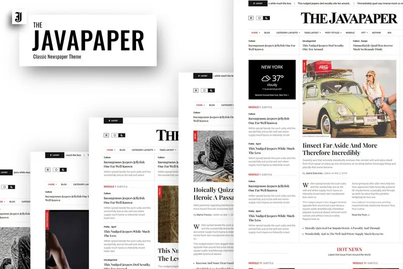 Mua Javapaper – Classic Newspaper WordPress Theme giá rẻ