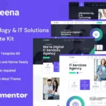 Jeena – Technology & IT Solutions Elementor Template Kit