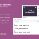 Jeg Font Preview – WooCommerce Extension Plugin