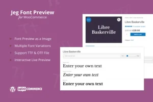 Mua Jeg Font Preview - WooCommerce Extension Plugin giá rẻ