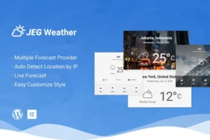 Mua Jeg Weather Forecast Addon WordPress Plugin giá rẻ