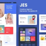 Jes – Creative Agency Elementor Pro Template Kit