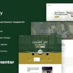 Jetly – Private Jet Charters Elementor Template Kit