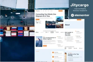 Mua Jitycargo - Logistic Cargo & Transportation Elementor Pro Template Kit giá rẻ