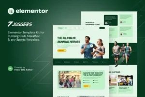 Mua Joggers – Marathon Running Club & Sports Events Elementor Template Kit giá rẻ