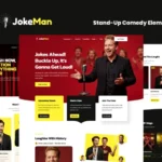 JokeMan – Stand-Up Comedy Elementor Pro Template Kit