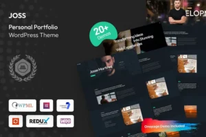 Mua Joss - Personal Portfolio WordPress Theme giá rẻ