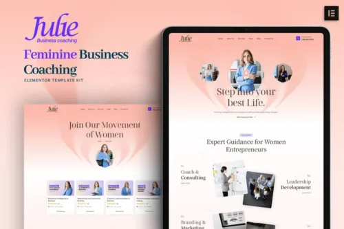 Mua Julie - Feminine Business Coaching Elementor Template Kit giá rẻ
