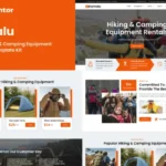 Kamalu – Rental Hiking & Camping Equipment Elementor Pro Template Kit