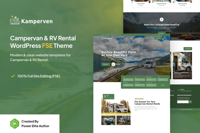 Mua Kamperven – Campervan & RV Rental WordPress Theme giá rẻ