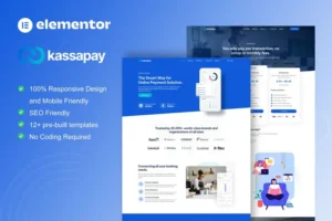 Mua KassaPay - Online Payment Gateway Elementor Template Kit giá rẻ