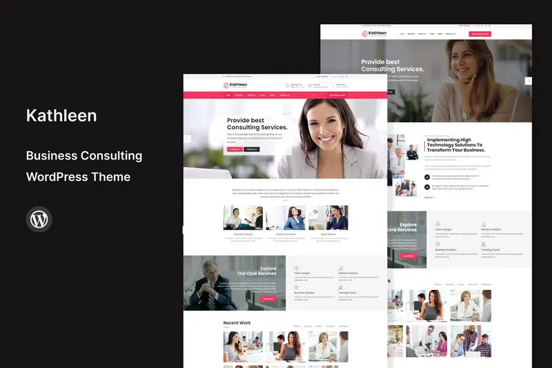 Mua Kathleen - Business Consulting WordPress Theme giá rẻ