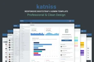 Mua Katniss Responsive Bootstrap 4 Admin Template giá rẻ