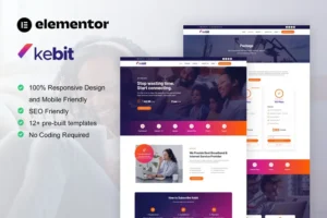 Mua Kebit - Broadband & Internet Service Provider Elementor Pro Template Kit giá rẻ