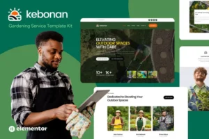 Mua Kebonan - Landscape & Gardening Service Elementor Template Kit giá rẻ