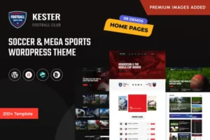 Mua Kester - Soccer Club & Sports News WordPress Theme giá rẻ