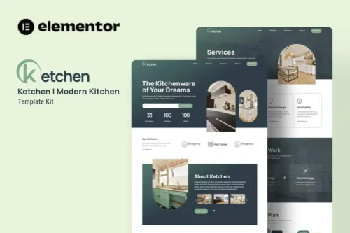 Mua Ketchen - Modern Kitchen Elementor Template Kit giá rẻ