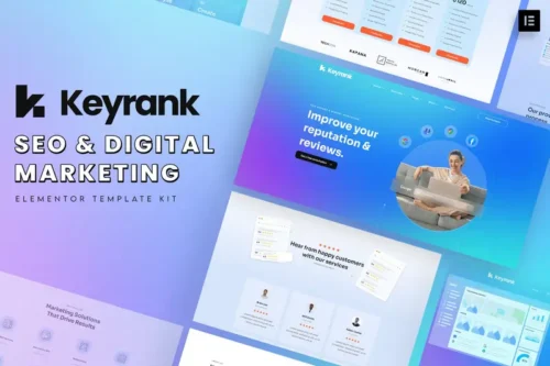 Mua Keyrank - SEO & Digital Marketing Agency Template Kit giá rẻ
