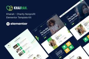 Mua Khairah – NonProfit Charity Elementor Template Kit giá rẻ