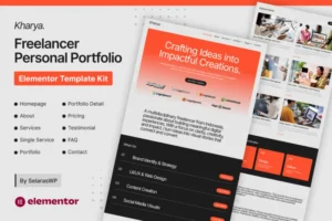 Mua Kharya - Personal CV Freelancer Elementor Template Kit giá rẻ