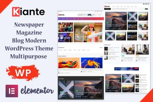 Mua Kiante - Newspaper Magazine Blog Modern WordPress giá rẻ