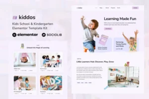 Mua Kiddos - School & Kindergarten Elementor Template Kit giá rẻ