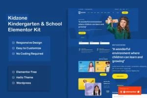 Mua Kidzone - Kindergarten & School Elementor Template Kit giá rẻ