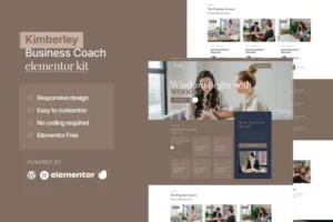 Mua Kimberley - Business Coaching Elementor Template Kit giá rẻ