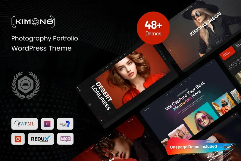 Mua Kimono - Photography Portfolio WordPress Theme giá rẻ