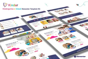Mua Kindar – Kindergarten & School Elementor Template Kit giá rẻ